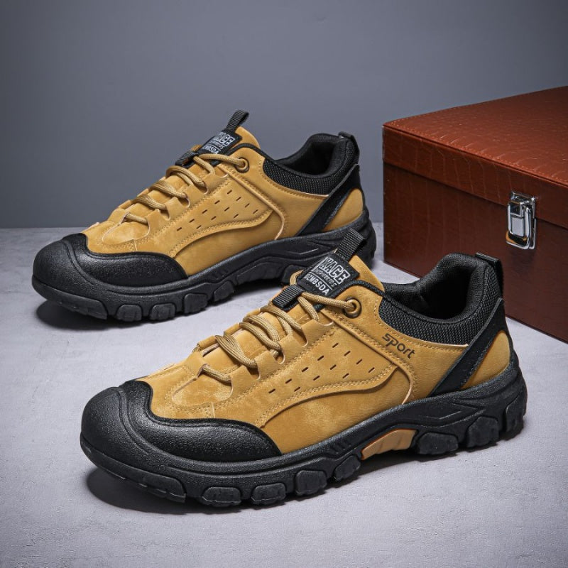 ⏰Limited Time Offer 70%🔥Men's Genuine Leather Comfort Orthopedic Walking Shoes Hiking Shoes