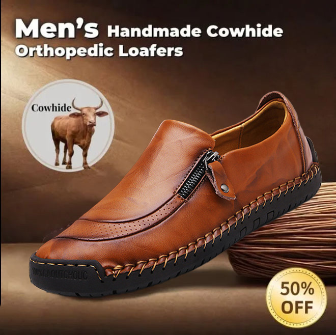 ⏰ 50% Off - 2026 New Arrival Men's Orthopedic Casual Shoes, Handmade Genuine Leather Men's Shoes