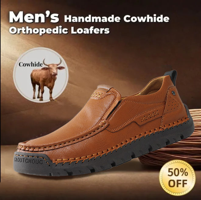 ⏰ 50% off - 2026 Newest Men's Orthopedic Leather Loafers