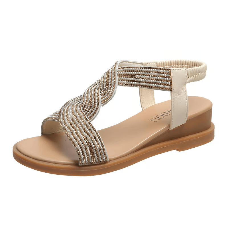 Women's Stylish Rhinestone Wedge Sandals