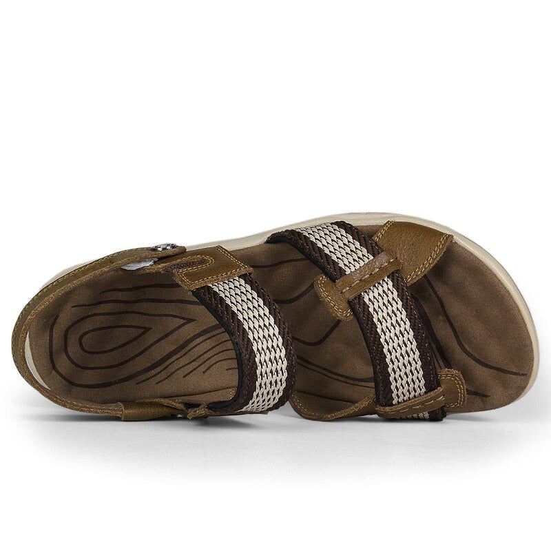 Orthopedic Sandals Women Leather Comfortable Summer Arch Support