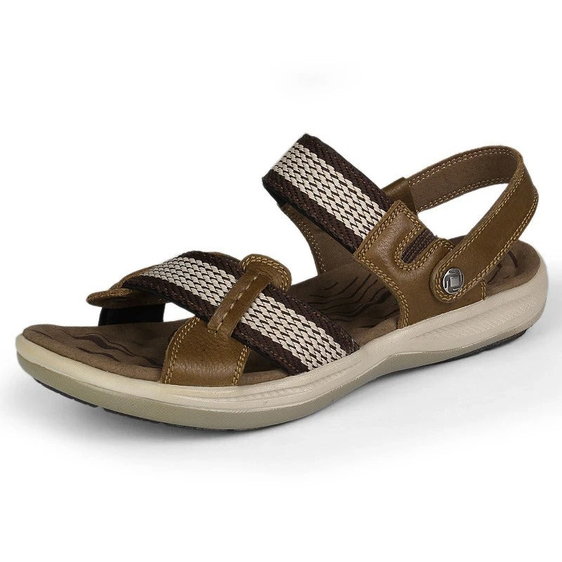 Orthopedic Sandals Women Leather Comfortable Summer Arch Support