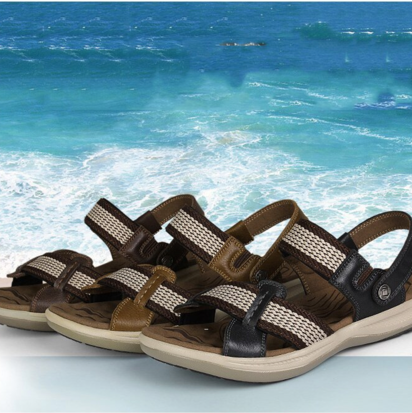 Orthopedic Sandals Women Leather Comfortable Summer Arch Support
