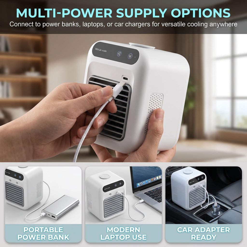 Rechargeable Mini Portable Air Conditioner