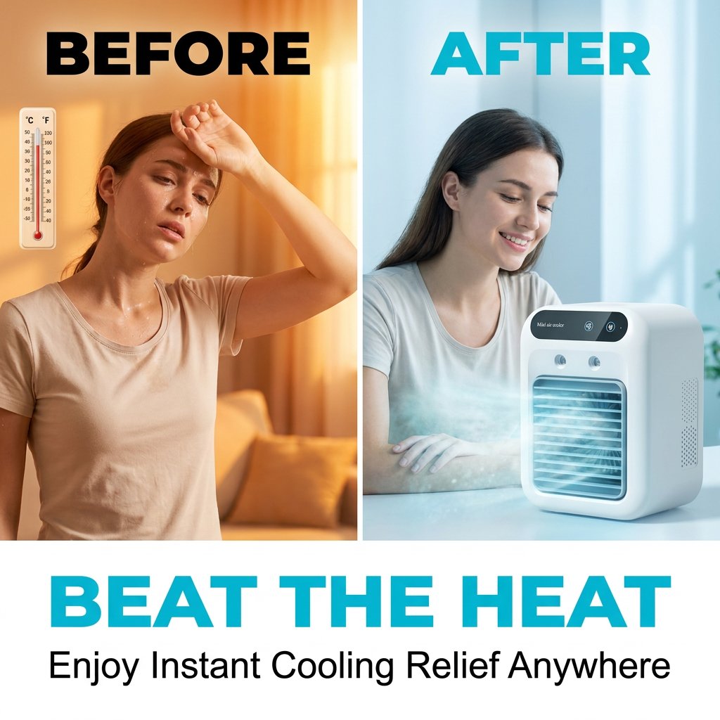 Rechargeable Mini Portable Air Conditioner
