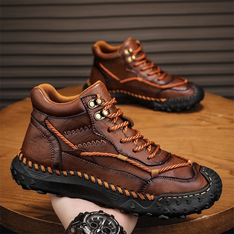 ⏰ 50% off - 2026 New Men's Genuine Leather Non-Slip Orthopedic Shoes