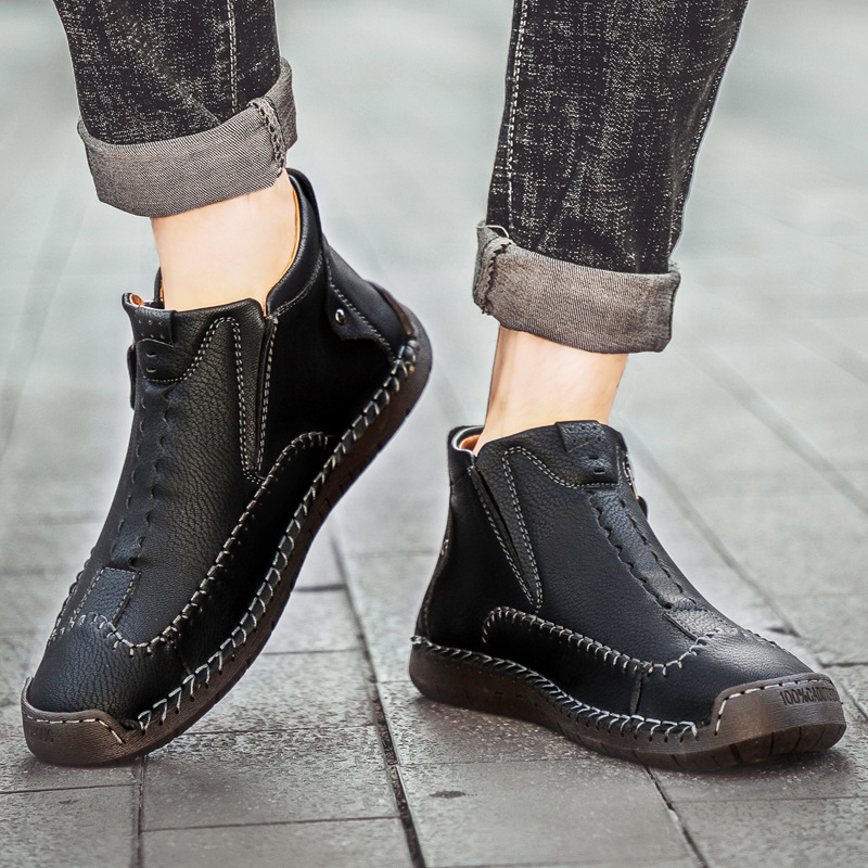 ⏰ 50% Off - New Autumn/Winter Men's Genuine Leather Non-Slip Outdoor Warm Orthopedic Boots
