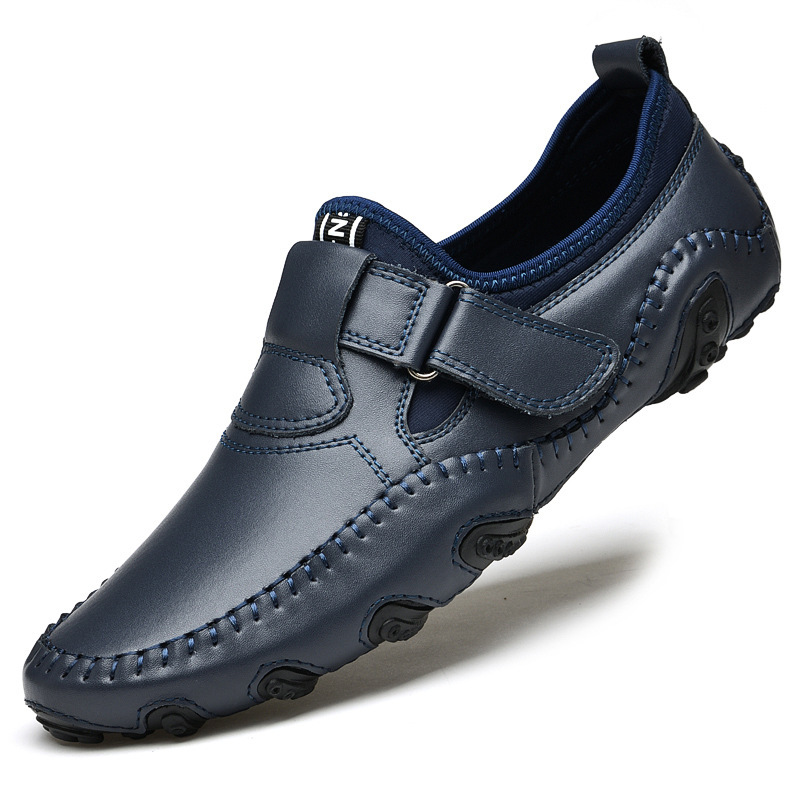 ⏰ 50% OFF - Men's Genuine Leather Non-Slip Orthopedic Shoes, Breathable Soft-Soled Driving Shoes