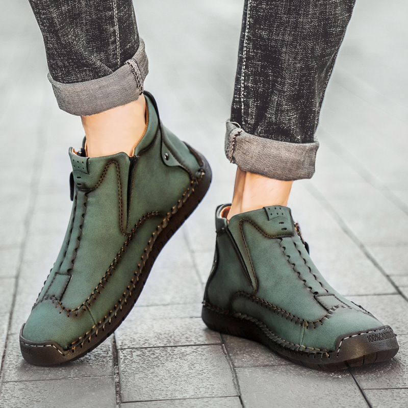 ⏰ 50% Off - New Autumn/Winter Men's Genuine Leather Non-Slip Outdoor Warm Orthopedic Boots
