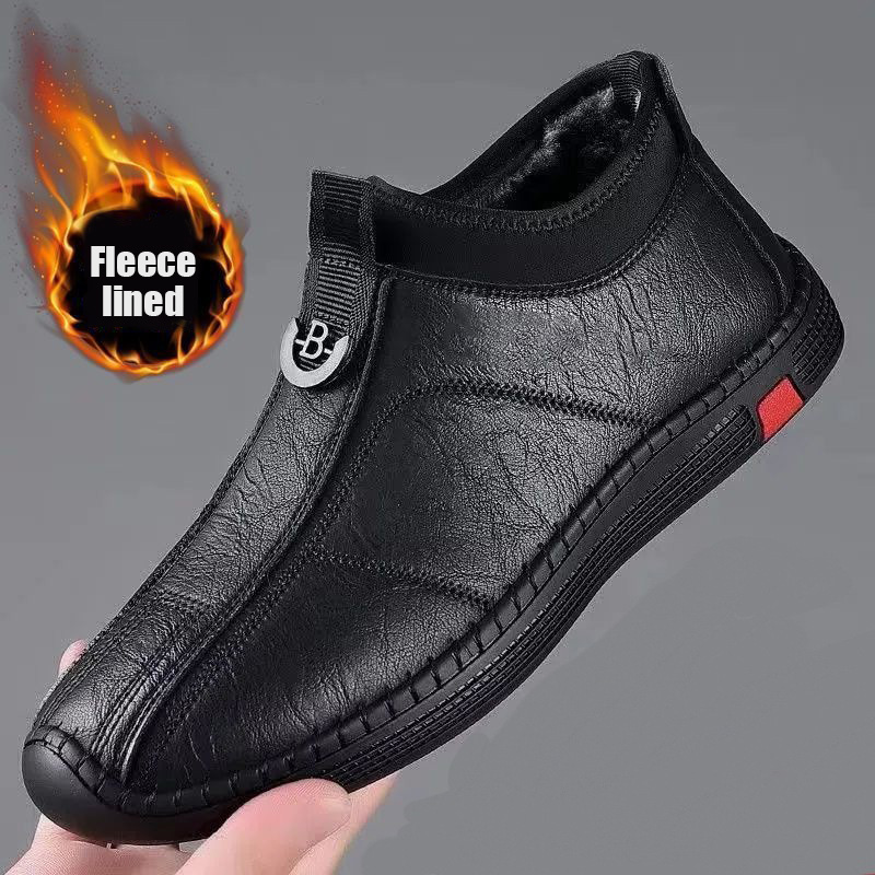 ⏰ 50% OFF - Men's Genuine Leather Non-Slip Orthopedic Shoes, Soft-Soled Casual Shoes