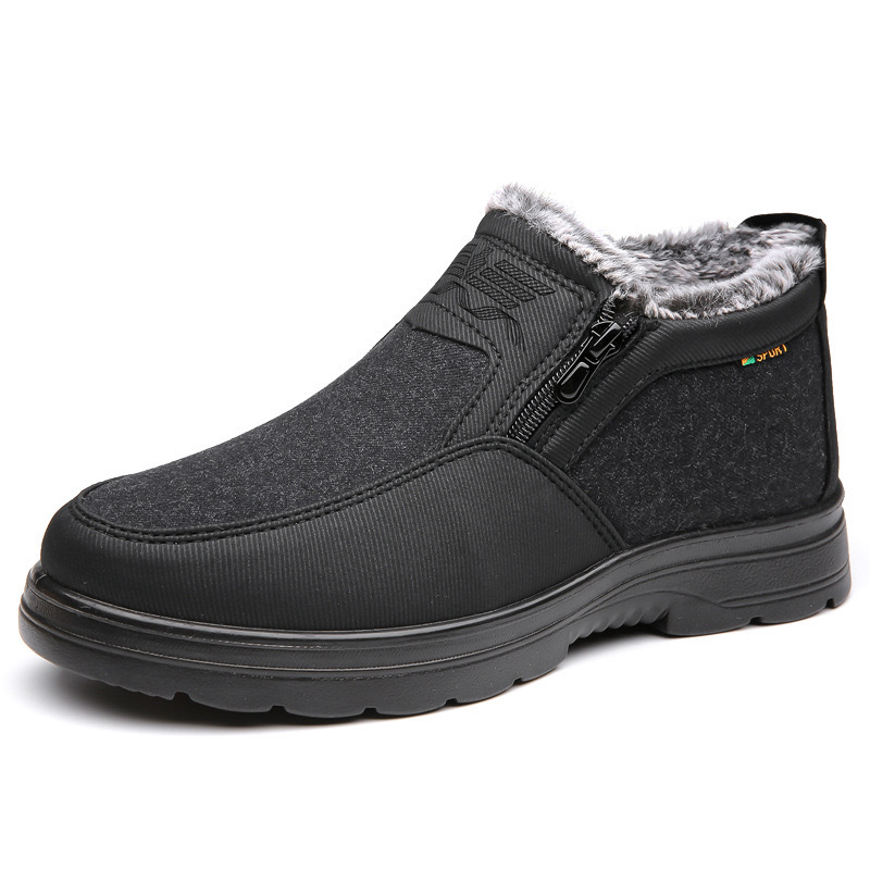 🔥Last day! 60% off!🔥 Men's fleece-lined outdoor waterproof, non-slip, warm walking shoes with arch support, comfortable orthopedic walking shoes.