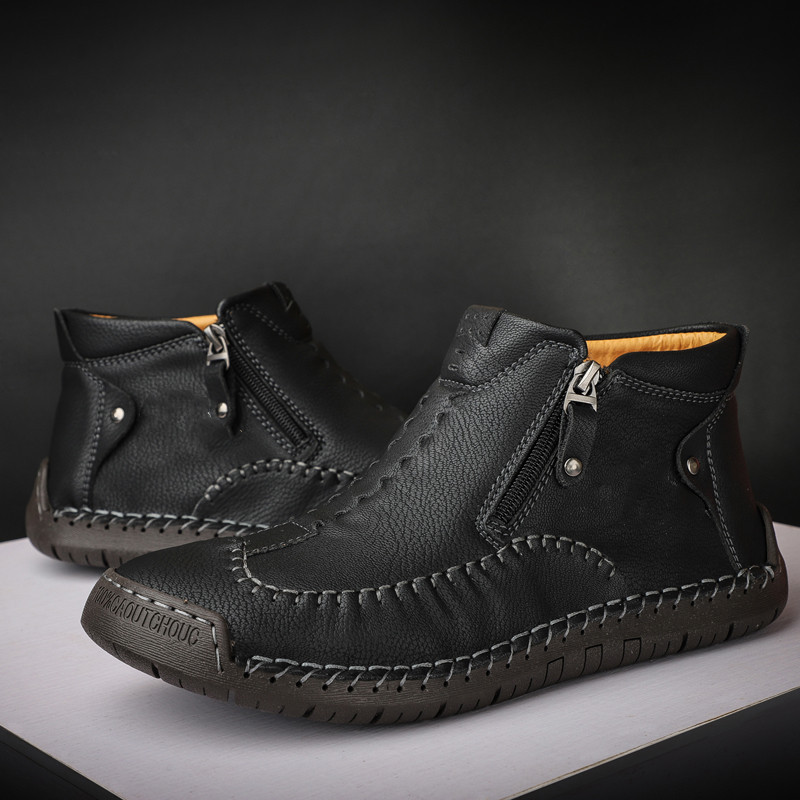 ⏰ 50% Off - New Autumn/Winter Men's Genuine Leather Non-Slip Outdoor Warm Orthopedic Boots