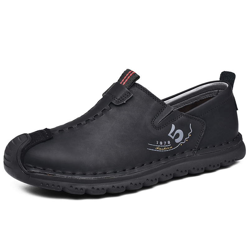 ⏰ 50% OFF - Men's Genuine Leather Non-Slip Orthopedic Shoes, Non-Slip, Wear-Resistant, Soft-Soled Casual Shoes