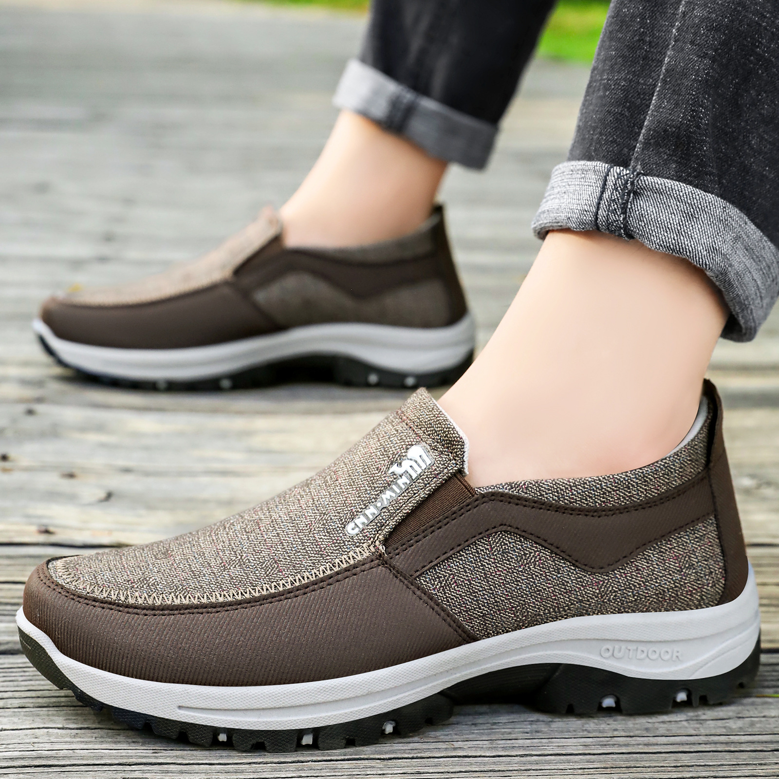 🔥LAST DAY 60% OFF🔥Men's Arch Support & Breathable and Light & Non-Slip Shoes - Proven Plantar Fasciitis, Foot and Heel Pain Relief.