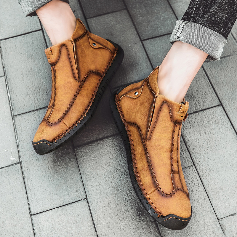 ⏰ 50% Off - New Autumn/Winter Men's Genuine Leather Non-Slip Outdoor Warm Orthopedic Boots