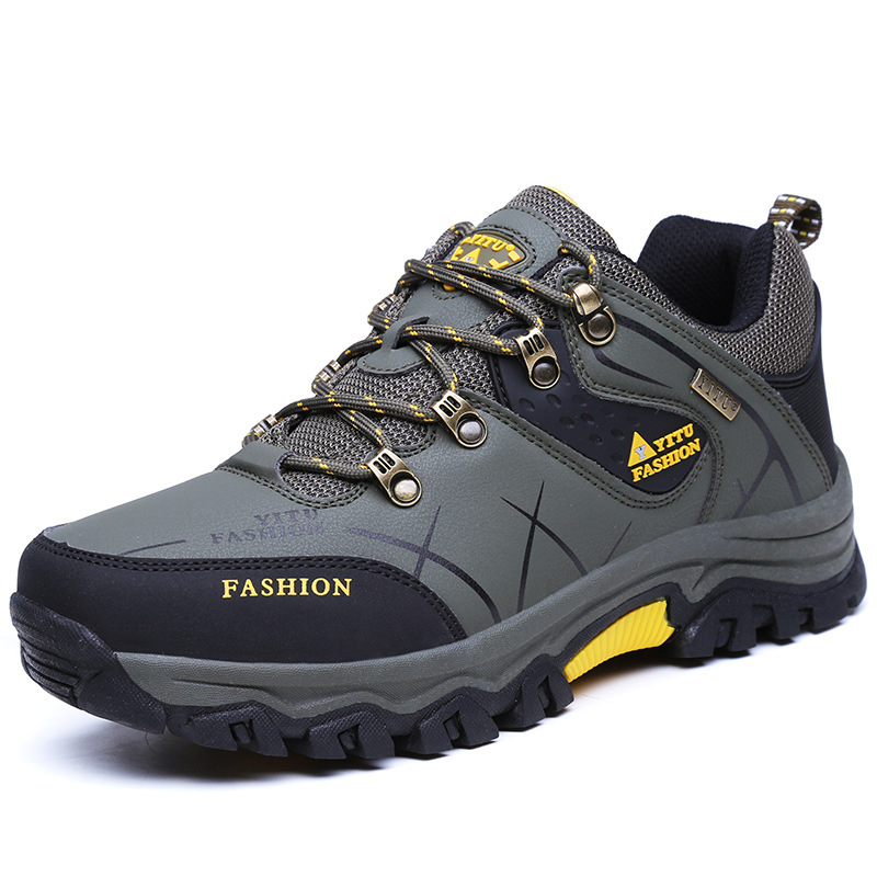 (⏰LAST DAY-49% OFF🛒)Men's Outdoor Hiking Shoes – Waterproof, Non-Slip, Puncture-Proof & Smash-Proof with Arch Support & Wide Toe – Perfect for Daily Wear & Outdoor Adventures