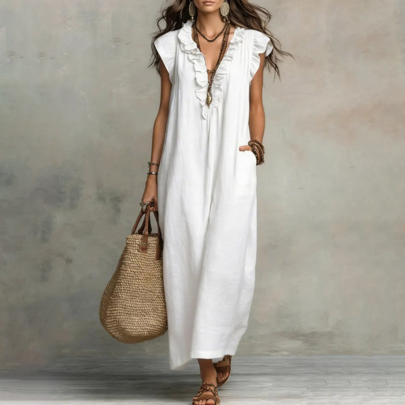[Copy]Hot Selling Now！Elegant & Flowy Ruffled Shirt And Wide-leg Pants Two-piece Set