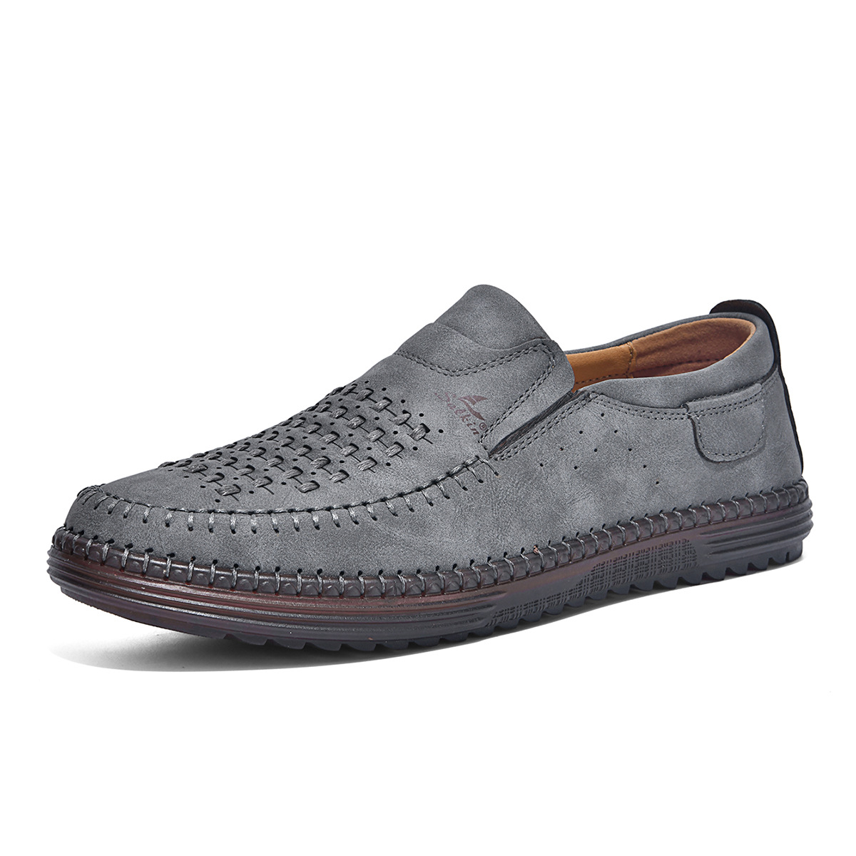 Men's breathable casual walking shoes with arch support
