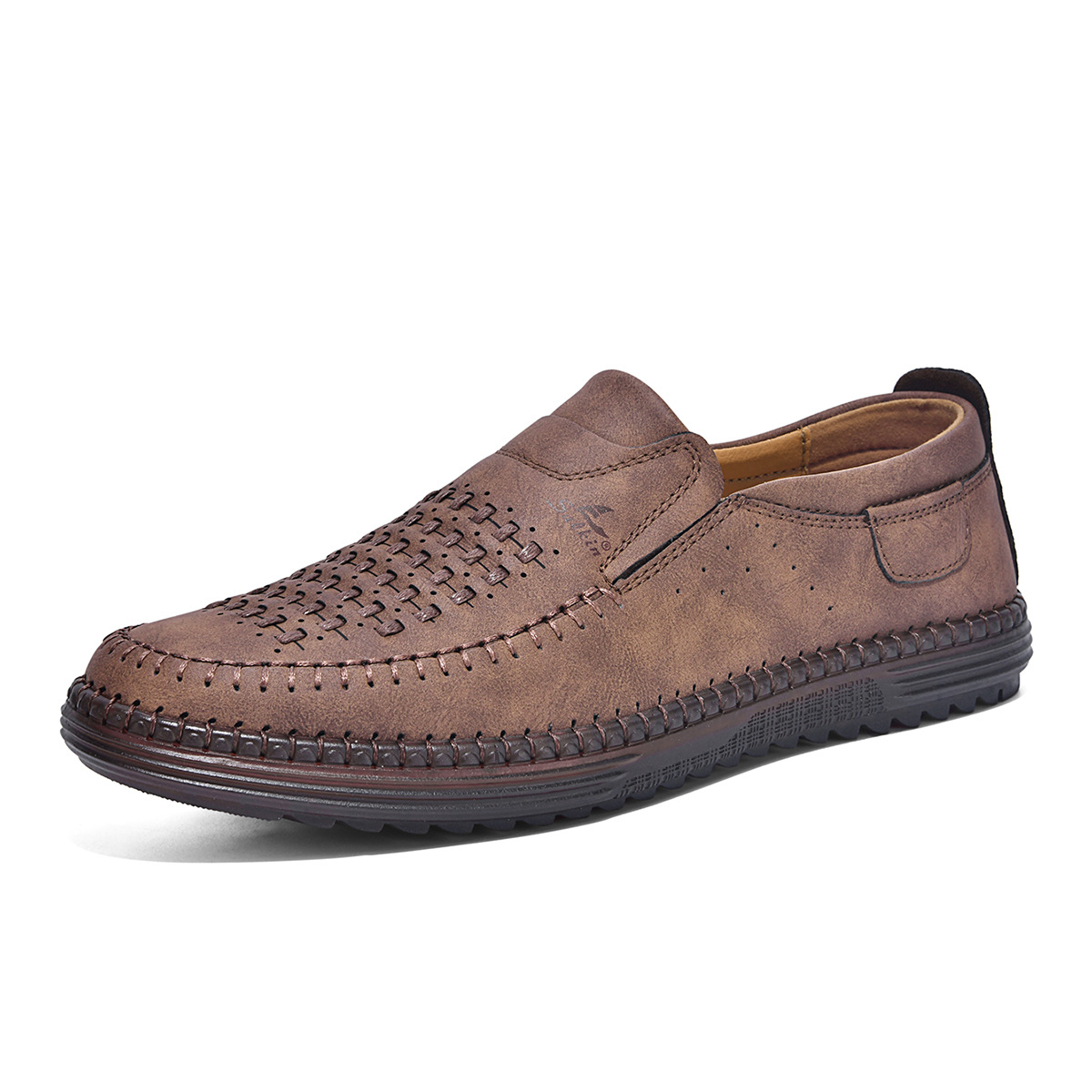 Men's breathable casual walking shoes with arch support