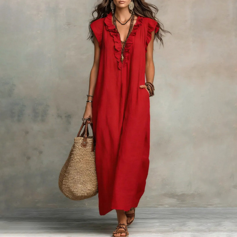 [Copy]Hot Selling Now！Elegant & Flowy Ruffled Shirt And Wide-leg Pants Two-piece Set