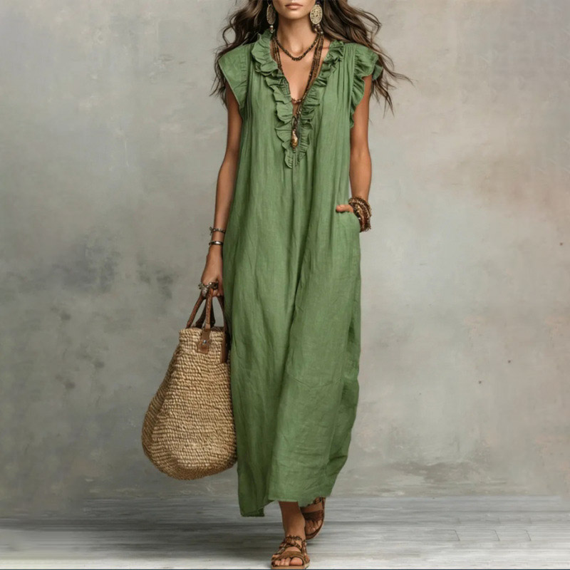 [Copy]Hot Selling Now！Elegant & Flowy Ruffled Shirt And Wide-leg Pants Two-piece Set