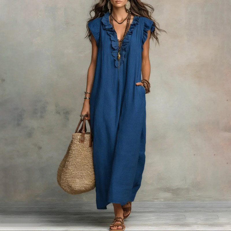 [Copy]Hot Selling Now！Elegant & Flowy Ruffled Shirt And Wide-leg Pants Two-piece Set
