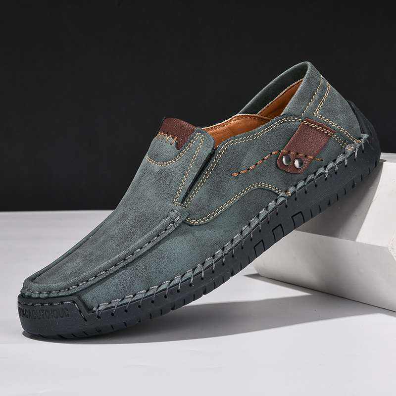 ⏰60% off promotion - 2025 new men's orthopedic hands-free genuine leather slip-on loafers