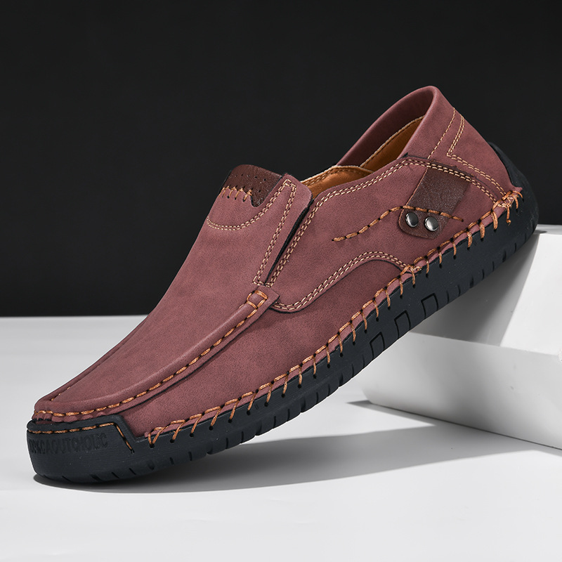 ⏰60% off promotion - 2025 new men's orthopedic hands-free genuine leather slip-on loafers