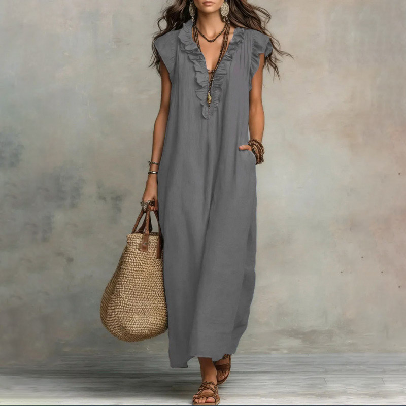 [Copy]Hot Selling Now！Elegant & Flowy Ruffled Shirt And Wide-leg Pants Two-piece Set