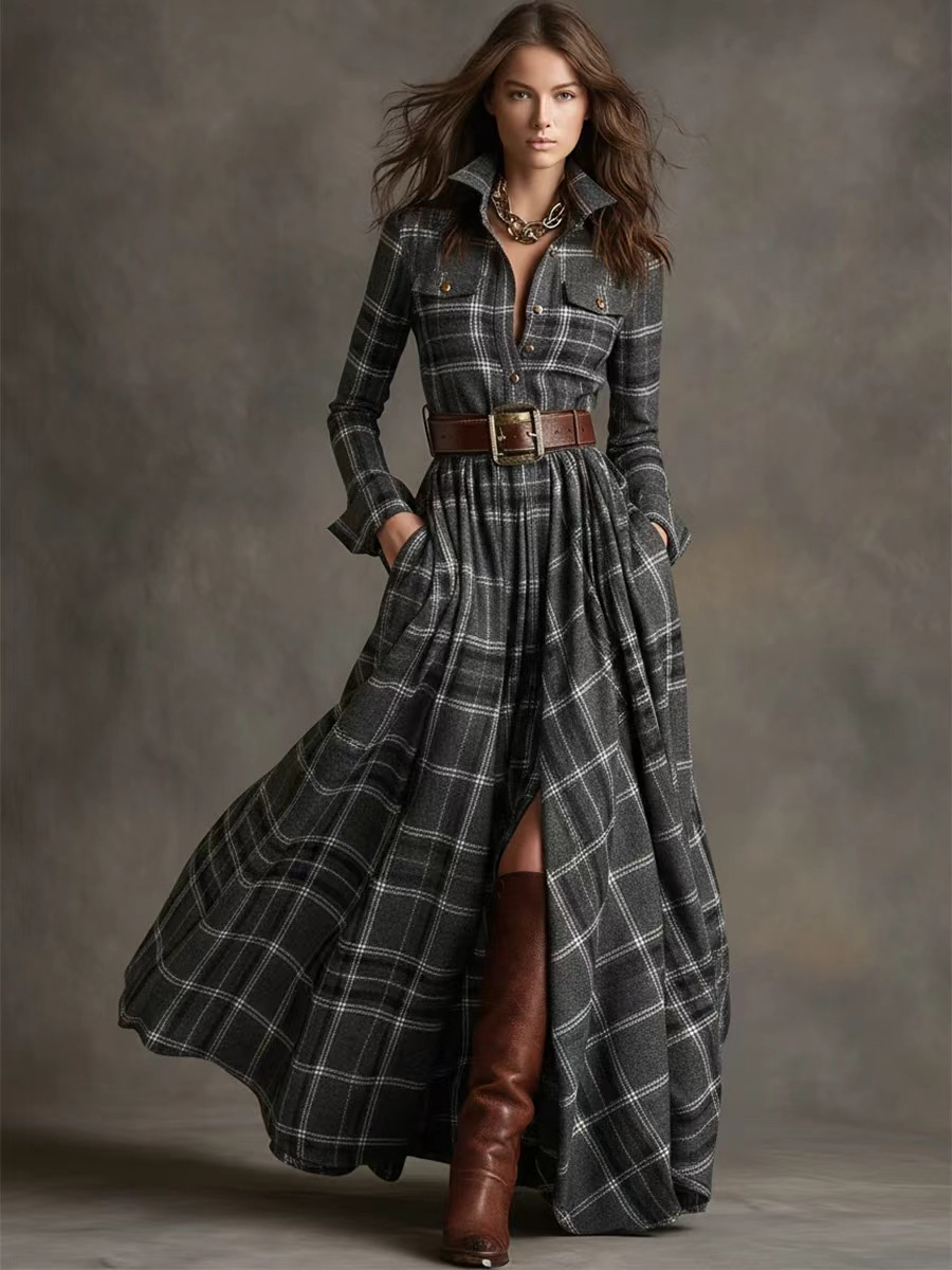 Warmthof™ | Classic Button-Up Shirt Dress