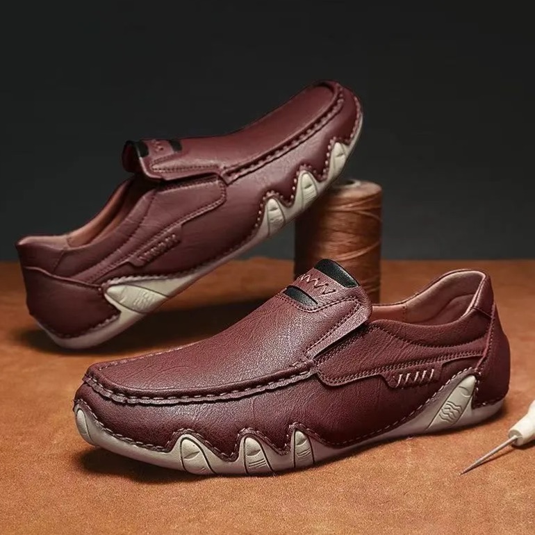 ⏰Last Day! 60% OFF  🔥CROTOILE®Men's Handcrafted Genuine Leather Orthopedic Loafers