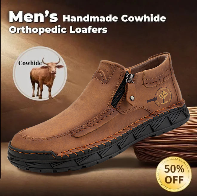 ⏰ 50% off - 2025 Newest Men's Orthopedic Leather Loafers