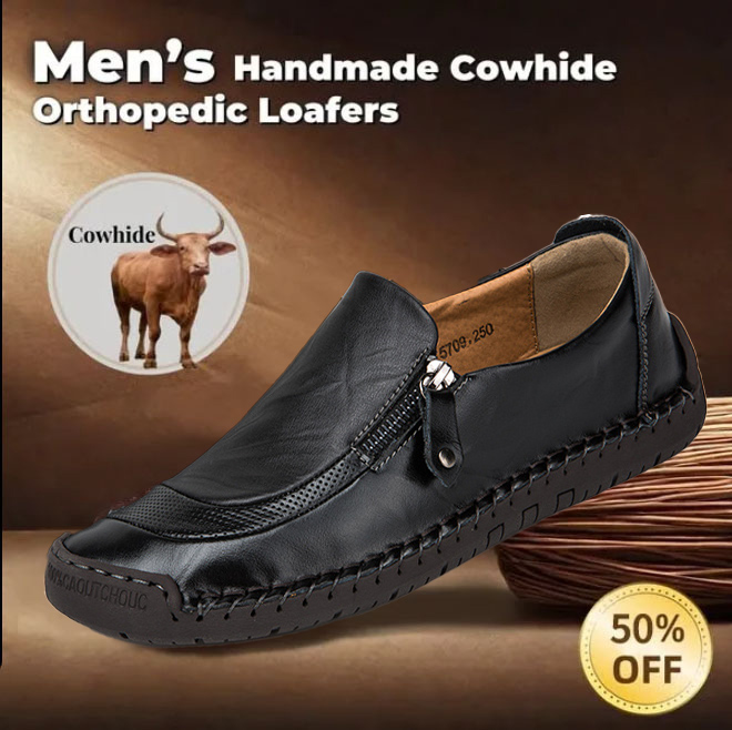 ⏰ 50% Off - 2026 New Arrival Men's Orthopedic Casual Shoes, Handmade Genuine Leather Men's Shoes