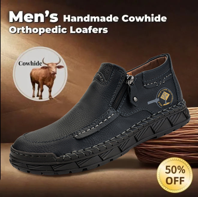 ⏰ 50% off - 2025 Newest Men's Orthopedic Leather Loafers