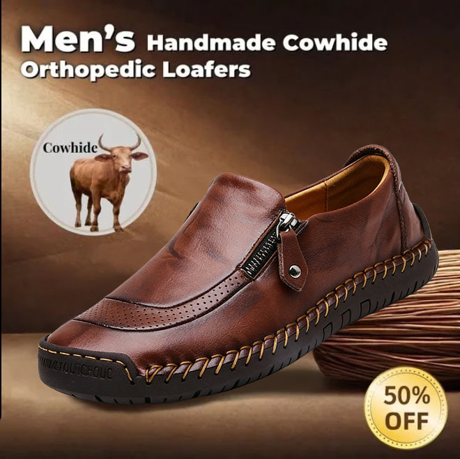 ⏰ 50% Off - 2026 New Arrival Men's Orthopedic Casual Shoes, Handmade Genuine Leather Men's Shoes