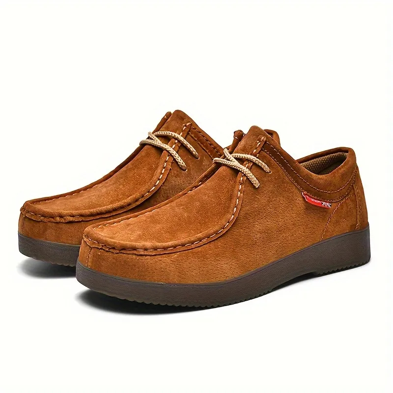 🔥Comfortable Anti-slip Men's Handmade Casual Shoes - Solid Color Handmade Loafers