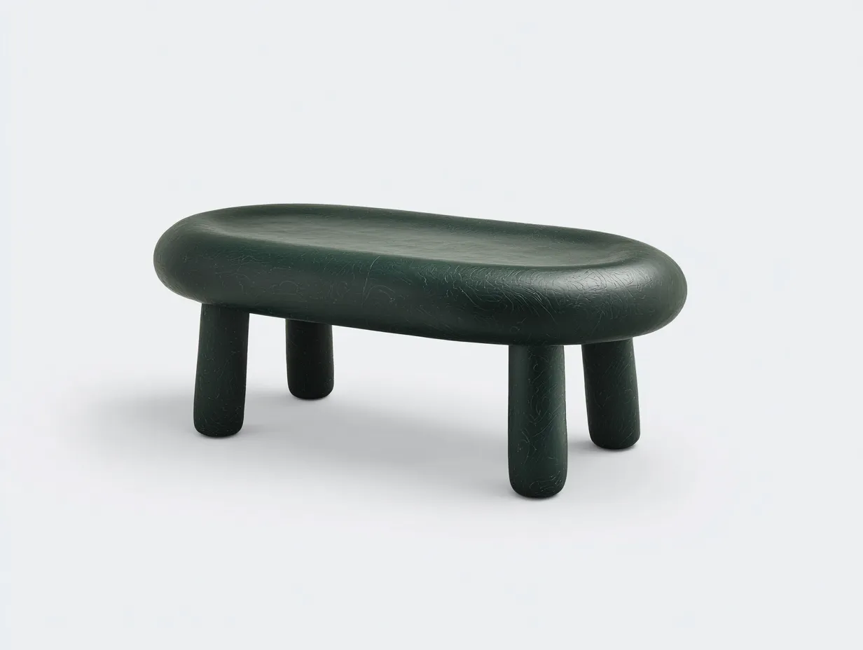 Banco acolchado 125x45x38 cm - verde oscuro - para dormitorio
