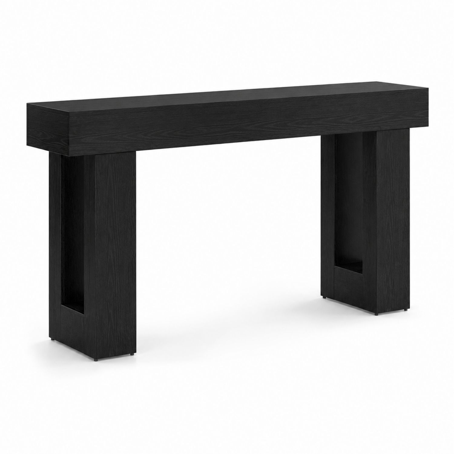 Konsolentisch Rechteckig Holzwerkstoff Schwarz 120x30x75 cm-Retrohomestead