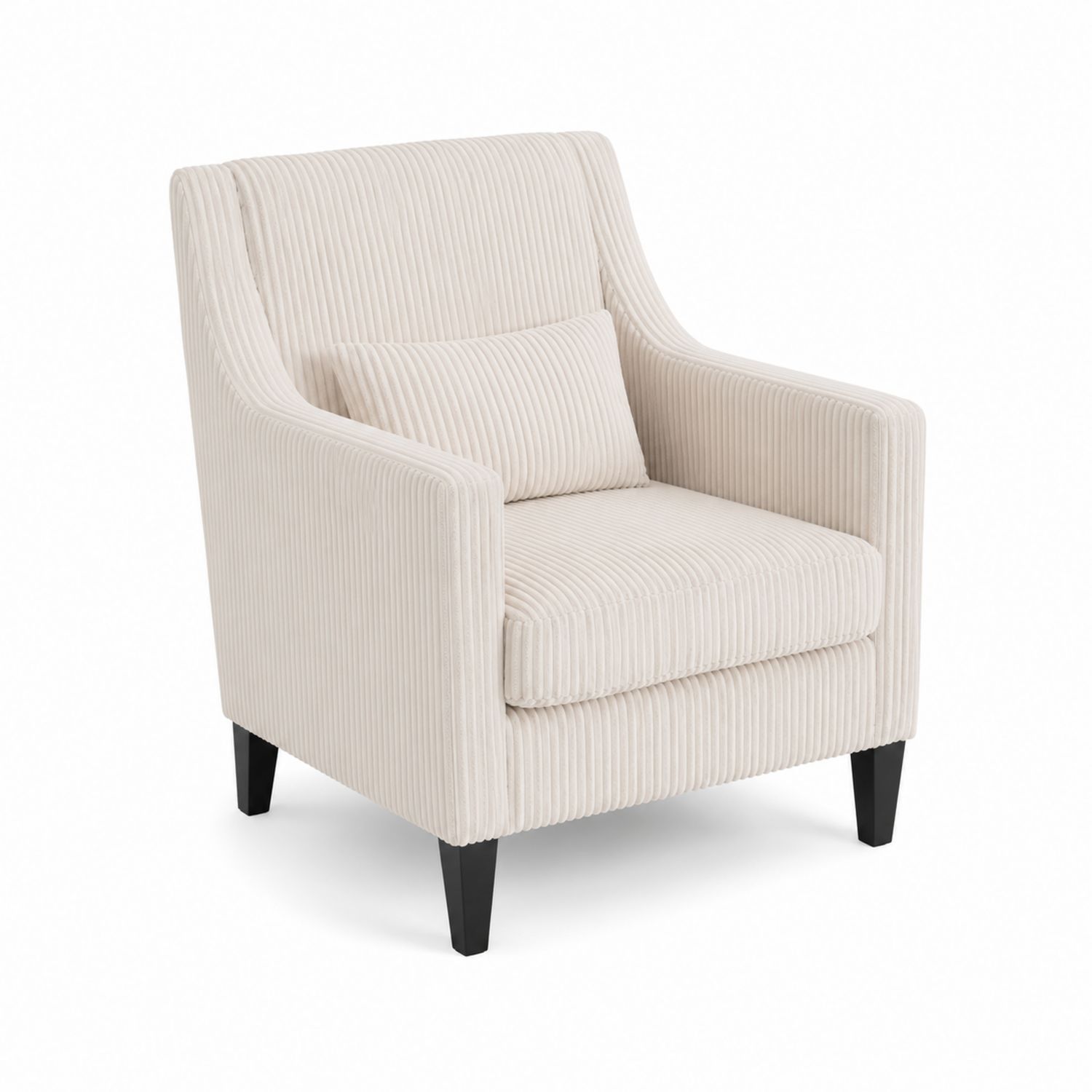 Sessel aus Cordstoff, Beige-Retrohomestead