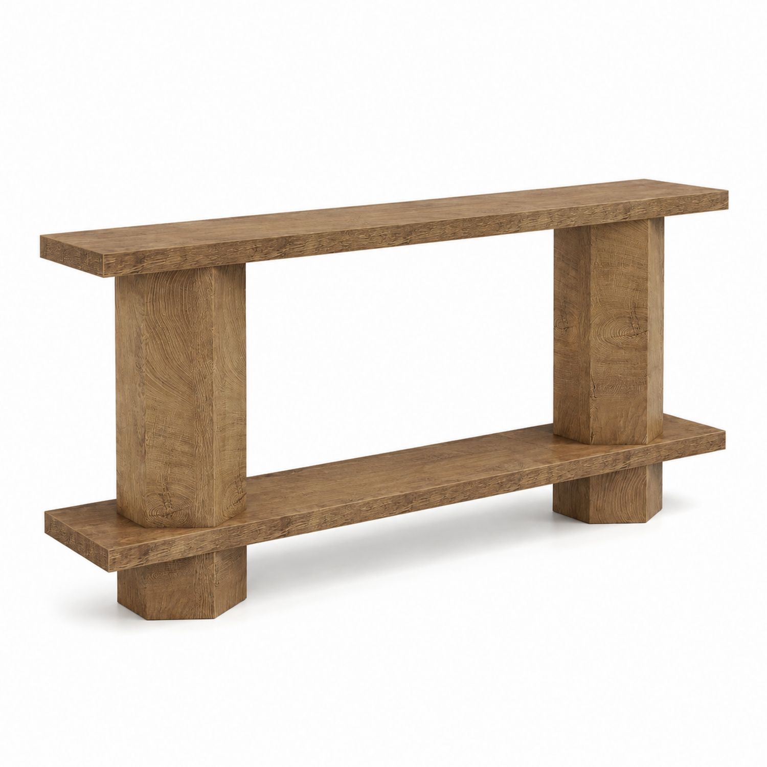 Konsolentisch Eiche Holz Braun 120x30x80 cm-Retrohomestead
