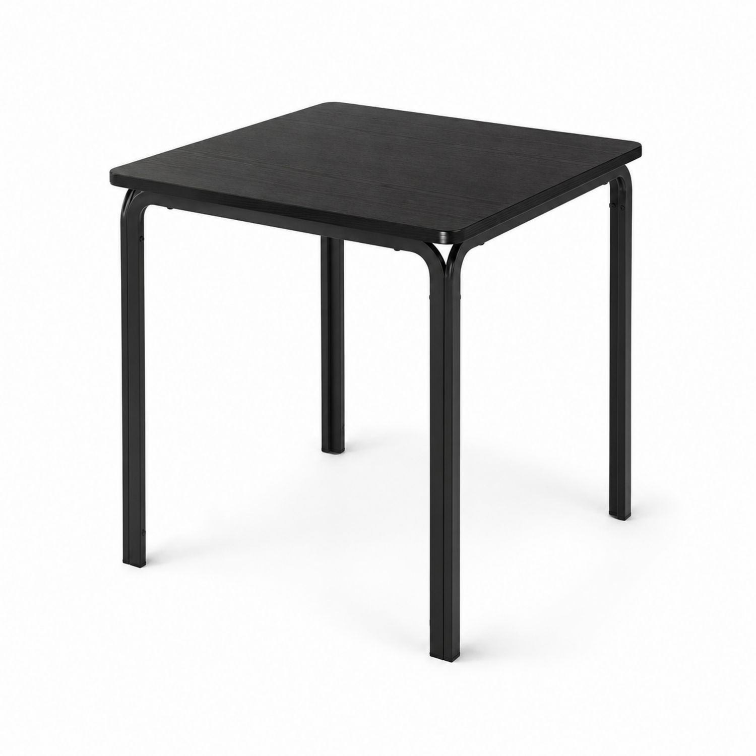 Quadratischer Tisch 80x80 cm MDF Stahl Schwarz-Retrohomestead