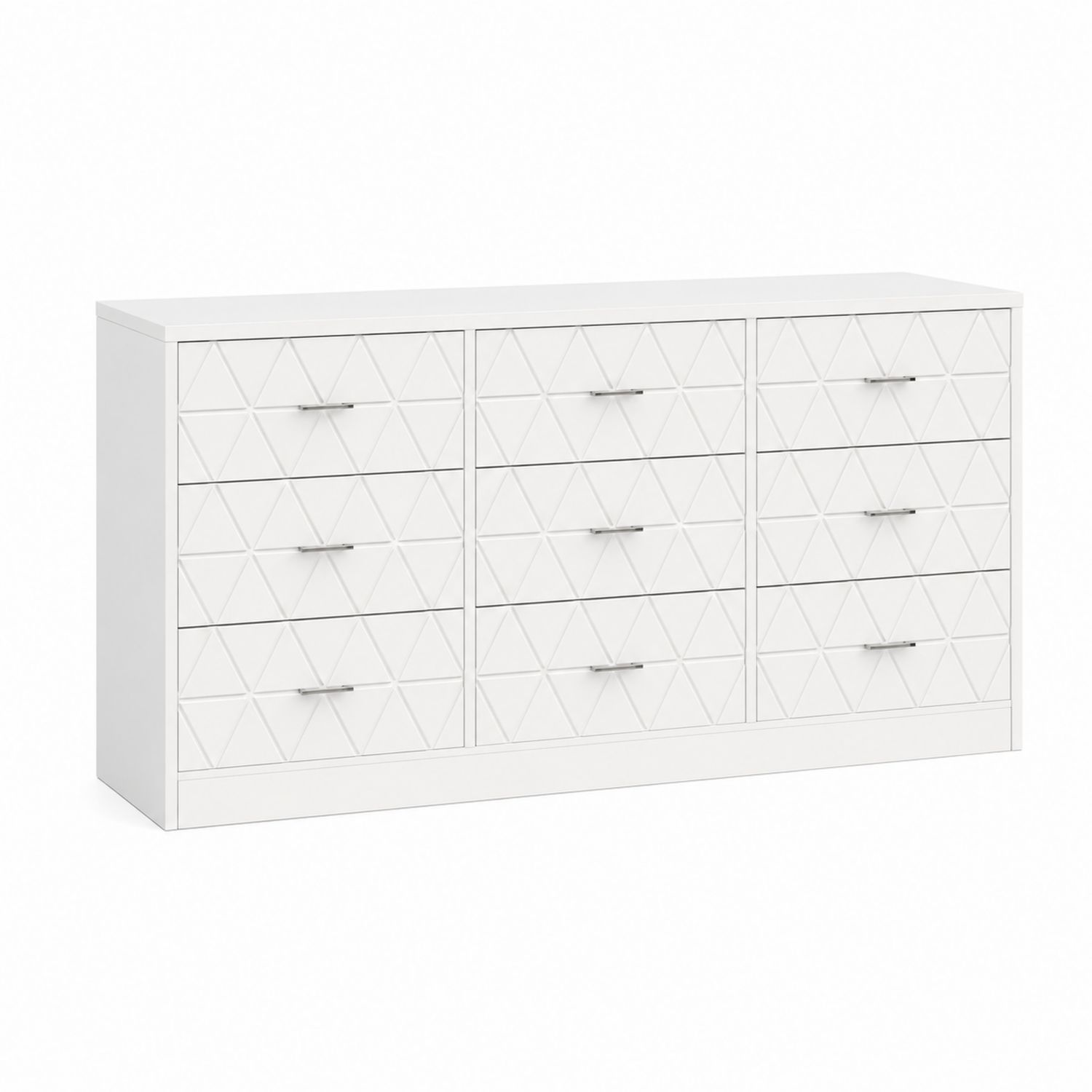 Kommode mit 12 Schubladen MDF Weiß-Retrohomestead