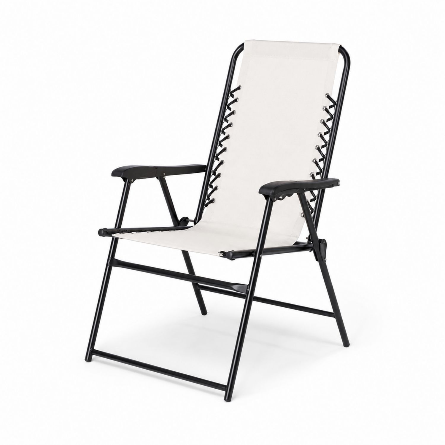 Klappstuhl Metallrahmen Polyester Beige-Retrohomestead