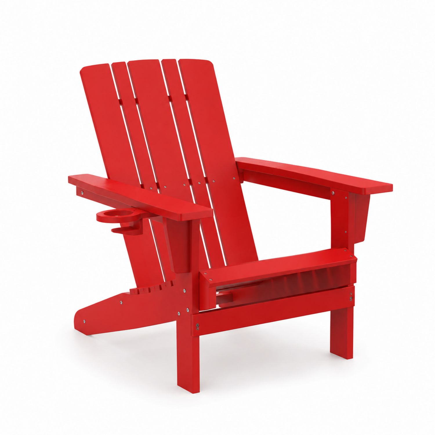 Adirondack-Stuhl aus Kunststoff Rot 75x85x90cm-Retrohomestead
