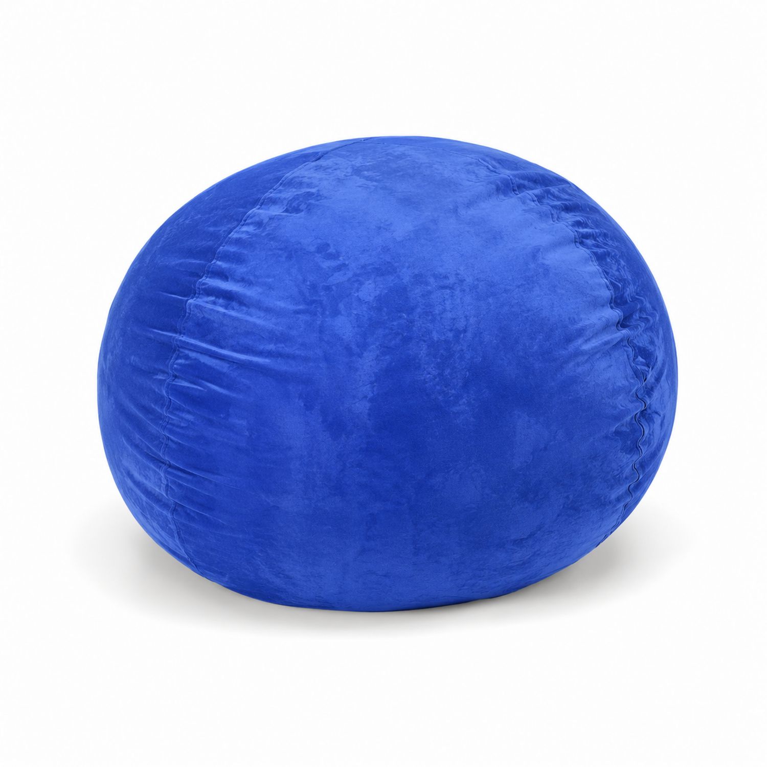 Sitzsack Rund 100 cm Samt Blau-Retrohomestead