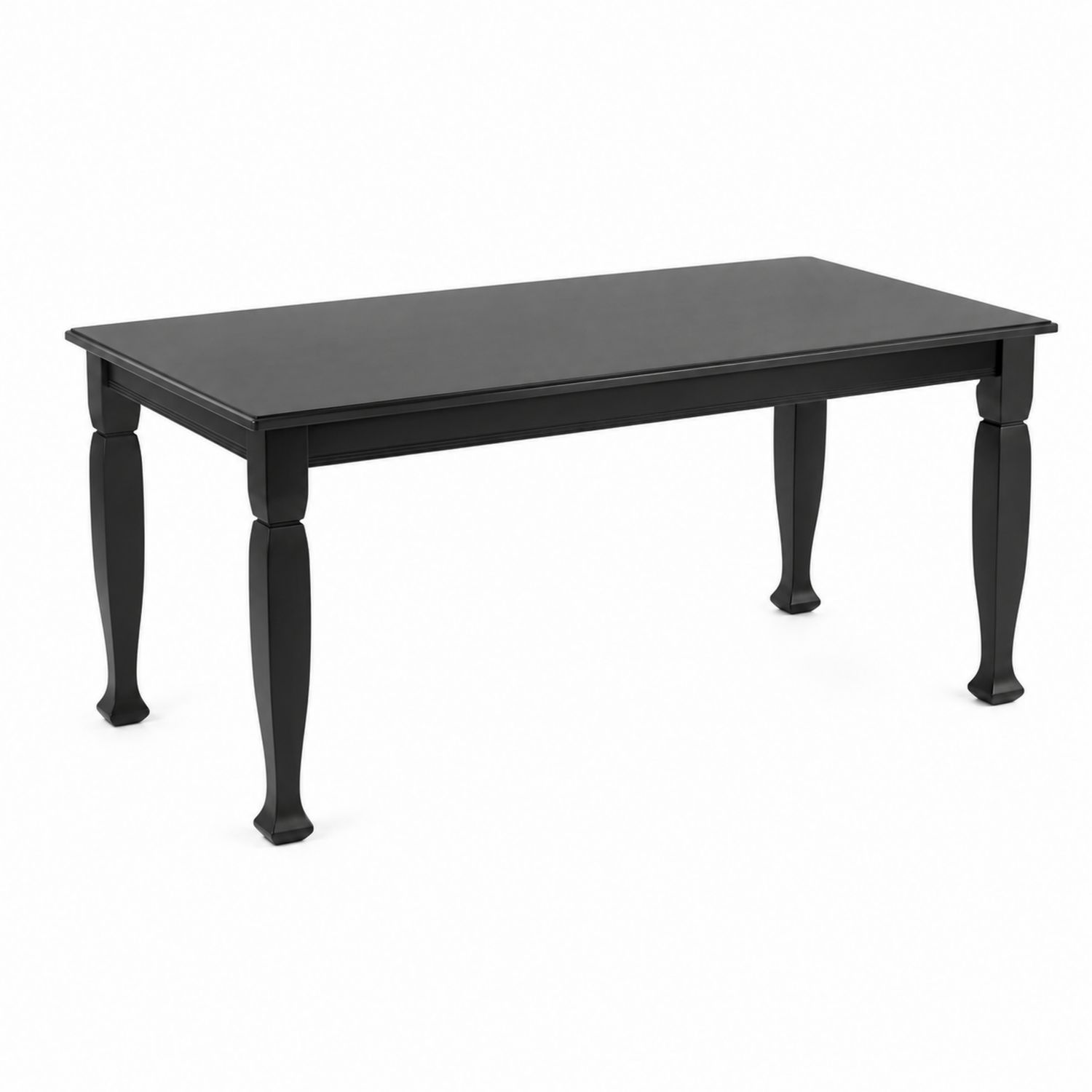 Rechteckiger Esstisch aus MDF, Schwarz-Retrohomestead