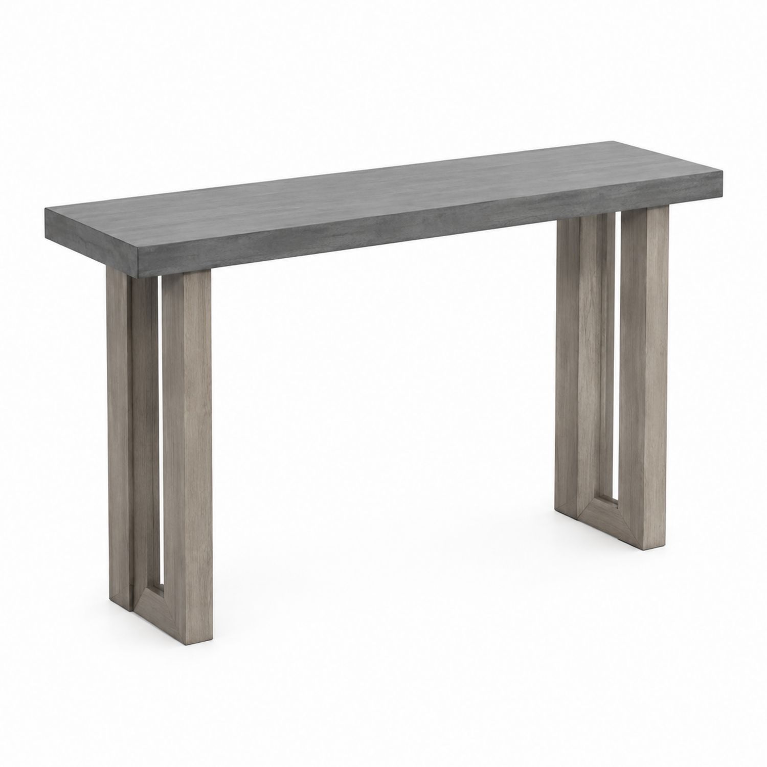 Konsolentisch rechteckig 120x40x75 cm Betonoptik Holz Grau-Retrohomestead