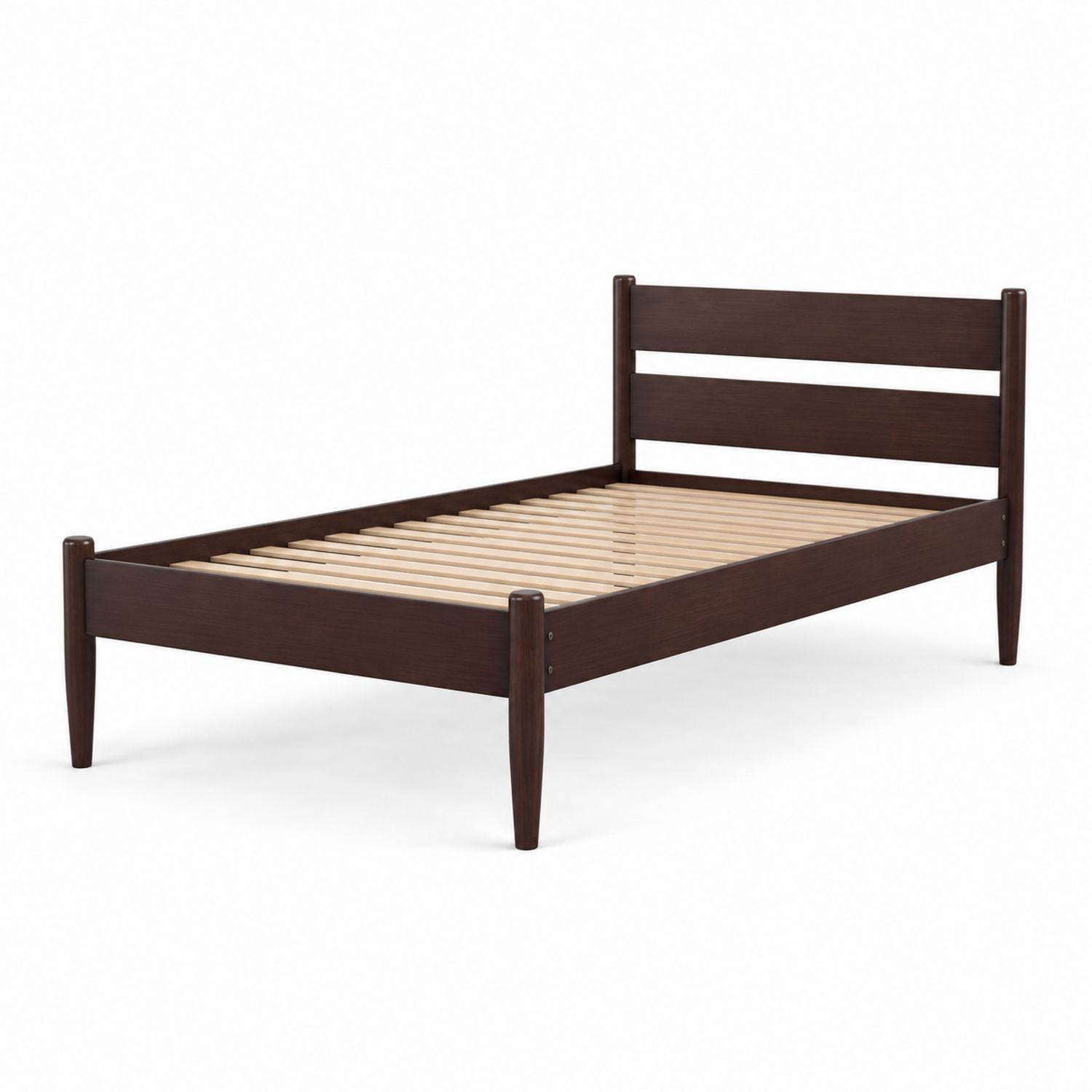 Einzelbett Holz 200x90 cm Braun-Retrohomestead