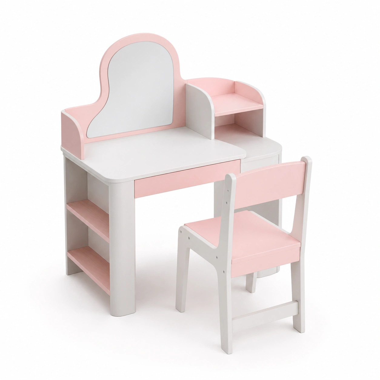 Conjunto de tocador infantil rosa-ValoriaNest