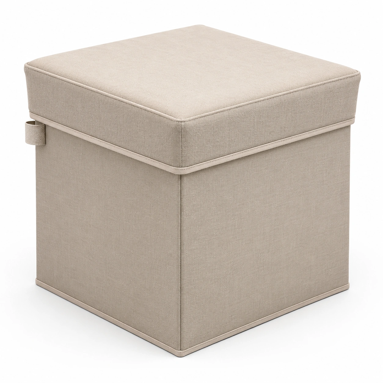 Banco de almacenamiento color beige-ValoriaNest